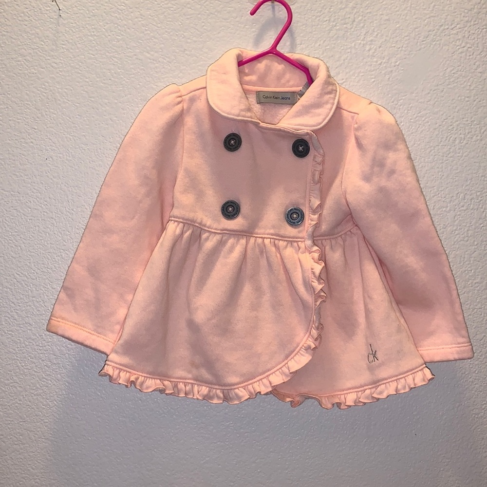 Calvin Klein Jeans 24 months pink peacoat ruffle